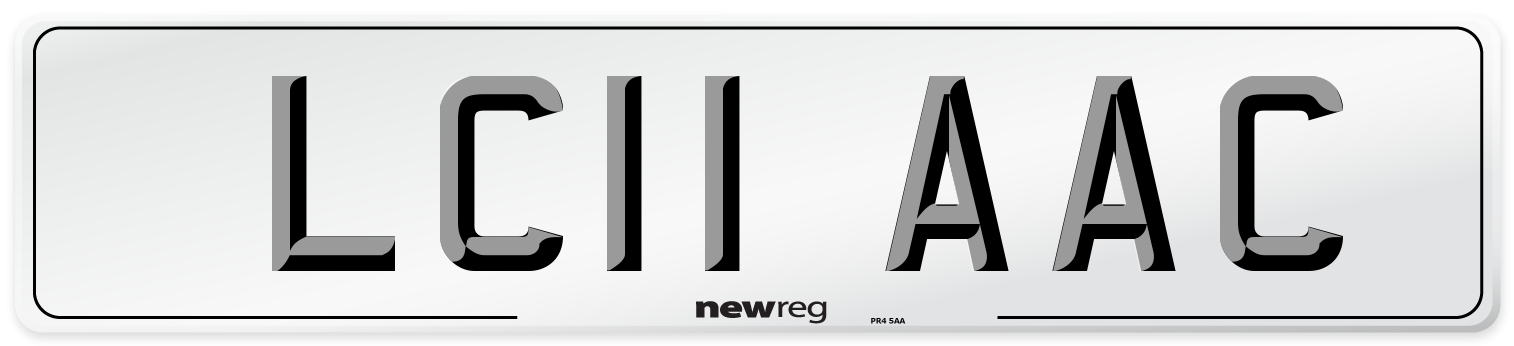 LC11 AAC Number Plate from New Reg